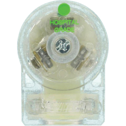 Angled Hospital Grade Extension Plug, Nylon, 15 Amps, 125 V Distribution Jean Lapalme