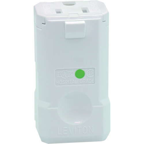 Connecteur de prise de rallonge de qualit&eacute; hospitali&egrave;re, 5-15R, Nylon Distribution Jean Lapalme