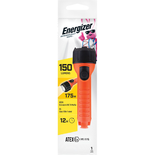 Intrinsically Safe&reg; Handheld Flashlight, LED, 150 Lumens, AA Batteries Distribution Jean Lapalme