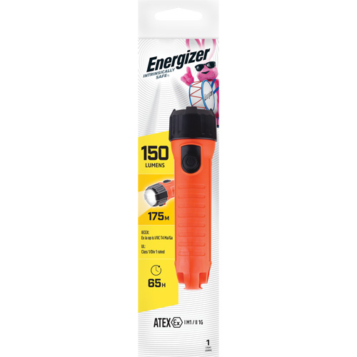 Lampe de poche portative Intrinsically Safe, DEL, 150 lumens, Piles D Distribution Jean Lapalme