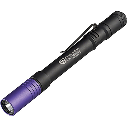 Lampe stylo UV avec port de recharge micro USB Stylus Pro, DEL, Corps en Aluminium, piles Rechargeable, Compris Distribution Jean Lapalme