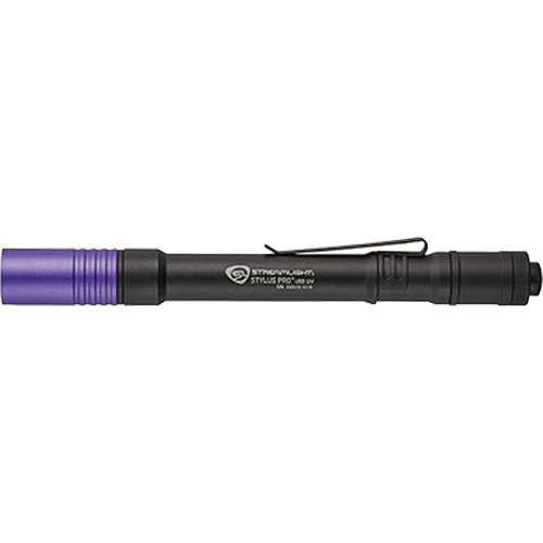 Lampe stylo UV avec port de recharge micro USB Stylus Pro, DEL, Corps en Aluminium, piles Rechargeable, Compris Distribution Jean Lapalme