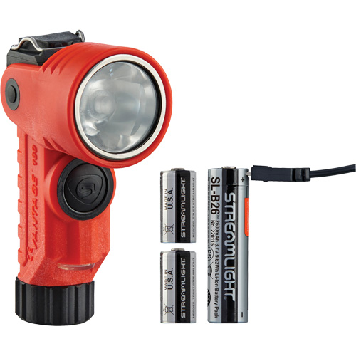 Lame de poche &agrave; alimentation multiple &agrave; angle droit pour casque Vantage 180 X, DEL, Piles Rechargeable/CR123A, Polym&egrave;re de nylon Distribution Jean Lapalme