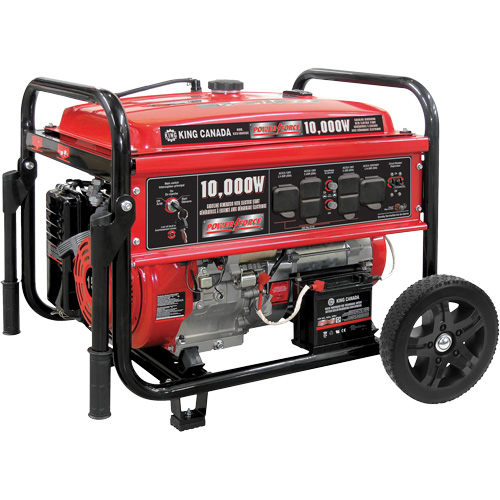 G&eacute;n&eacute;ratrice &agrave; essence &agrave; d&eacute;marreur &eacute;lectrique, 10000 W de surtension, 7500 W nominale, 120 V/240 V, R&eacute;servoir de 25 L Distribution Jean Lapalme