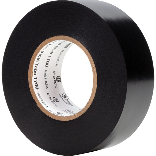 Temflex Vinyl Electrical Tape 1700, 25.4 mm (1") x 20.1 m (66'), Black, 7 mils Distribution Jean Lapalme