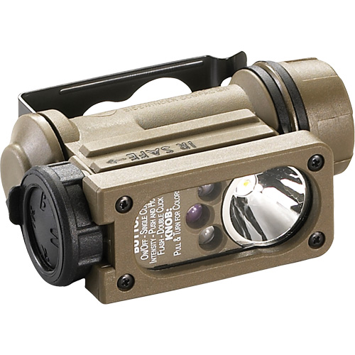 Sidewinder Compact&reg; II Military Model Hands Free Light, LED, 55 Lumens, 6 Hrs. Run Time, AA Batteries Distribution Jean Lapalme