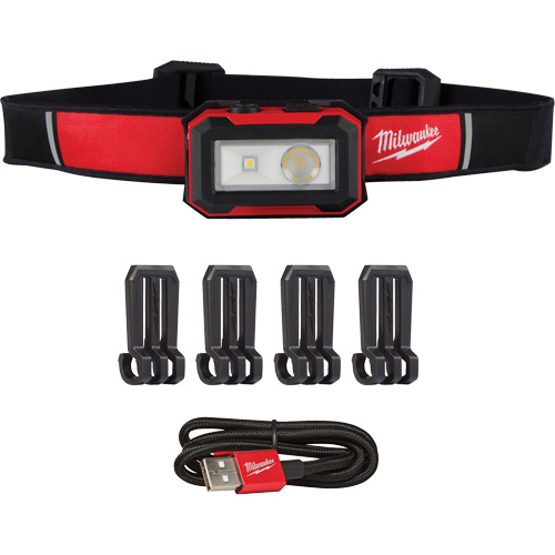 Magnetic Headlamp & Task Light, LED, 450 Lumens, 2.5 Hrs. Run Time, Rechargeable Batteries Distribution Jean Lapalme