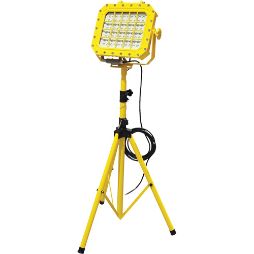 Explosion Proof Floodlight with Tripod, LED, 40 W, 5600 Lumens, Aluminum Housing Distribution Jean Lapalme