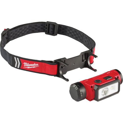 Lampe frontale pour casque de s&eacute;curit&eacute; USB REDLITHIUM, DEL, 600 lumens, 5 hres de fonctionnement, piles Rechargeable Distribution Jean Lapalme