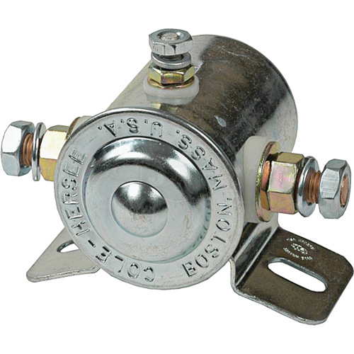 Grounded Continuous-Duty Solenoid Relay, Mini-Breaker, 12 V Distribution Jean Lapalme