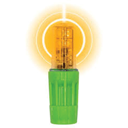 Lampe &agrave; DEL tr&egrave;s lumineuse Rocket II pour les fouets d'avertissement style &agrave; douille 1156, Clignotement, Ambr&eacute;e Distribution Jean Lapalme