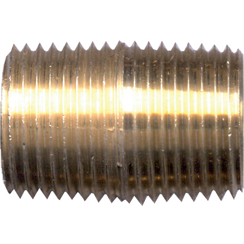 Close Nipple, Brass, 3/4", NPT Distribution Jean Lapalme