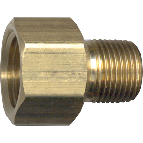 Adaptateur de tuyau, FPT x NPT, 1/2" x 3/8" dia., Laiton Distribution Jean Lapalme
