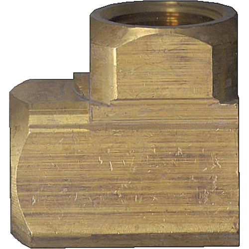 Raccord de tuyau extrud&eacute; en coude 90°, FPT, Laiton, 1/8" Distribution Jean Lapalme