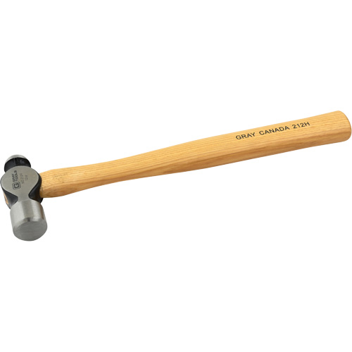 Ball Pein Hammer, 12 oz. Head Weight, Plain Face, Wood Handle Distribution Jean Lapalme
