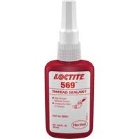 569 Hydraulic Thread Sealant, Bottle, 50 ml, -54° C - 149° C/-65° F - 300° F Distribution Jean Lapalme
