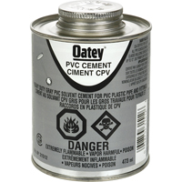 PVC Heavy-Duty Cement, 473 ml, Brush-Top Can, Grey Distribution Jean Lapalme