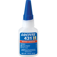 Adh&eacute;sif instantan&eacute;  431 pour toute surface, Transparent, Bouteille, 20 g Distribution Jean Lapalme