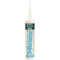 NuFlex&reg; 302 Bath And Kitchen Silicone Sealant, 300 ml, Cartridge, Clear Distribution Jean Lapalme