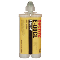 Adh&eacute;sif structurel E-00CL, 200 ml, Cartouche double, Deux composants, Transparent Distribution Jean Lapalme
