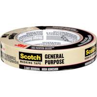 Scotch&reg; General Purpose Masking Tape 2020, 24 mm (1") x 55 m (180'), Tan Distribution Jean Lapalme