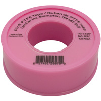 Teflon&reg; Tape, 520" L x 1/2" W, Pink Distribution Jean Lapalme