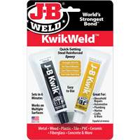 KwikWeld Epoxy, Two-Part, Tube, 2 oz., Grey Distribution Jean Lapalme