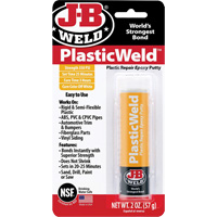 Colle &eacute;poxyde PlasticWeld, 2 oz, B&acirc;ton, Blanc cass&eacute; Distribution Jean Lapalme