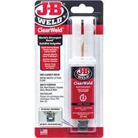Adh&eacute;sif ClearWeld, 25 ml, Seringue, Deux composants, Transparent Distribution Jean Lapalme