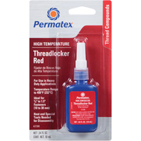 High Temperature Threadlocker, Red, High, 10 ml, Bottle Distribution Jean Lapalme