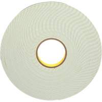 Double-Coated Foam Tape, 33 m (108') L x 25.4 mm (1") W, 62 mils, Urethane Distribution Jean Lapalme