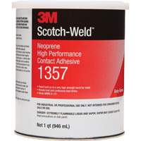 Neoprene High-Performance Contact Adhesive, Can, 32 fl. oz., Grey Distribution Jean Lapalme