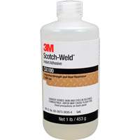 Scotch-Weld Instant Adhesive CA100, Off-White, Bottle, 1 lbs. Distribution Jean Lapalme
