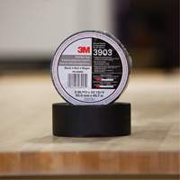 Rubans adh&eacute;sifs en vinyle 3903, 48 mm (2") la x 45 m (148') lo, 6,5 mils, Noir Distribution Jean Lapalme