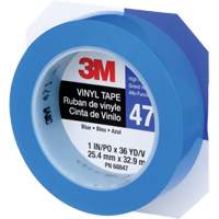 Ruban en vinyle 471, 25,4 mm (1") la x 32,9 m (108') lo, 5,3 mils, Bleu Distribution Jean Lapalme