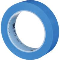 Ruban en vinyle 471, 25,4 mm (1") la x 32,9 m (108') lo, 5,3 mils, Bleu Distribution Jean Lapalme