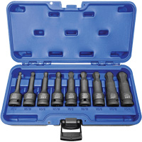 BNH-912 1/2" Drive SAE Ball Nose Hex Impact Socket Set, Hex, 1/2" Drive, 9 Pcs Distribution Jean Lapalme