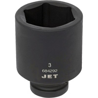 Socket, Impact, 3", 1" Drive, 6 Points, Deep Distribution Jean Lapalme