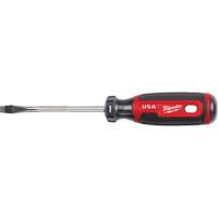 Tournevis &agrave; fente, Tige de 1/4", Ronde, 211 mm lo, Prise en Coussin&eacute;e Distribution Jean Lapalme