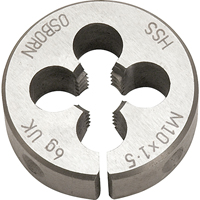 Split Circular Die, M10 X 1.5 Thread, High Speed Steel Distribution Jean Lapalme