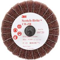 Scotch-Brite Combi-Wheel, 2-1/2" Dia., 120 Grit, Aluminum Oxide Distribution Jean Lapalme