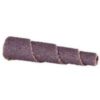 Cartouche de bande abrasive conique ALO, 100 Grain, 5/8" dia., Oxyde d'aluminium, 1-1/2" lo, 1/8" Dimension de l'arbre Distribution Jean Lapalme