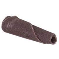 Cartouche de bande abrasive conique ALO, 120 Grain, 3/16" dia., Oxyde d'aluminium, 1" lo, 1/8" Dimension de l'arbre Distribution Jean Lapalme