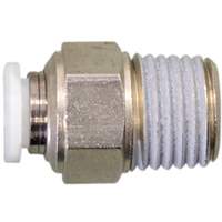 Connecteur filet&eacute; droit, 1/4", Laiton, Filetage NPT Distribution Jean Lapalme