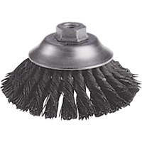 Knot Wire Cup Brushes - Flared Cup Brush, 6" Dia., 0.02" Fill, 5/8"-11 Arbor, Steel Distribution Jean Lapalme
