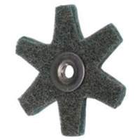 Disque abrasif en forme d'&eacute;toile pour pr&eacute;paration de surface Abrasotex , 2" dia., Grain Tr&egrave;s fin, Oxyde d'aluminium Distribution Jean Lapalme