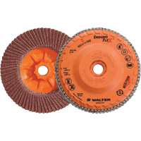 Disque &agrave; lamelles Enduro-Flex, 4-1/2" x 5/8"-11, Type 27, Grain 40, Alumine de zirconium Distribution Jean Lapalme