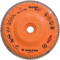 Disque &agrave; lamelles Enduro-Flex, 4-1/2" x 5/8"-11, Type 27, Grain 80, Alumine de zirconium Distribution Jean Lapalme