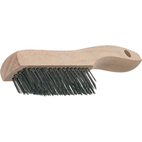 V-Trim Shoe Handle Scratch Brushes, Stainless Steel, 4 x 16 Wire Rows, 19-3/4" Long Distribution Jean Lapalme
