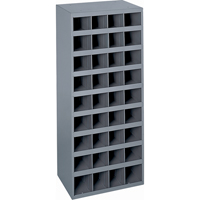 Steel Storage Bin Cabinet, 17-7/8" W x 12" D x 42" H, Grey Distribution Jean Lapalme